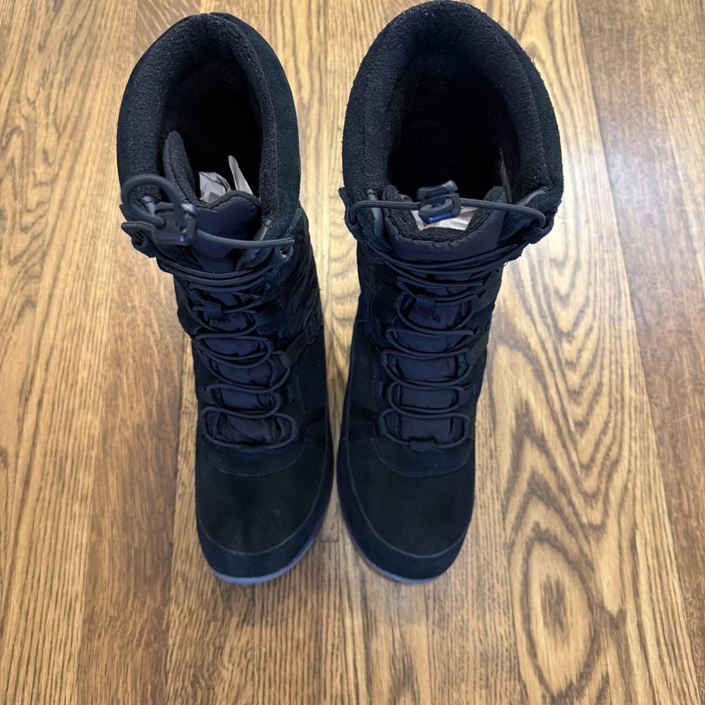 Merrell Women’s Sz 6 Approach Tall Waterproof Leather Quilted Black Boots J99128 - Picture 4 of 10